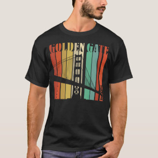 Camiseta Puente Retro Golden Gate San Francisco California