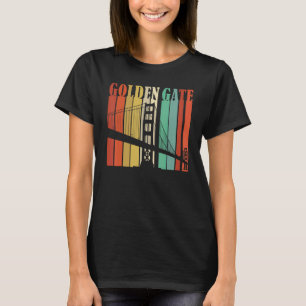 Camiseta Puente Retro Golden Gate San Francisco California