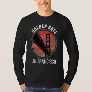 Camiseta Puente Retro Golden Gate San Francisco Vintage Cal