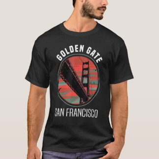 Camiseta Puente Retro Golden Gate San Francisco Vintage Cal