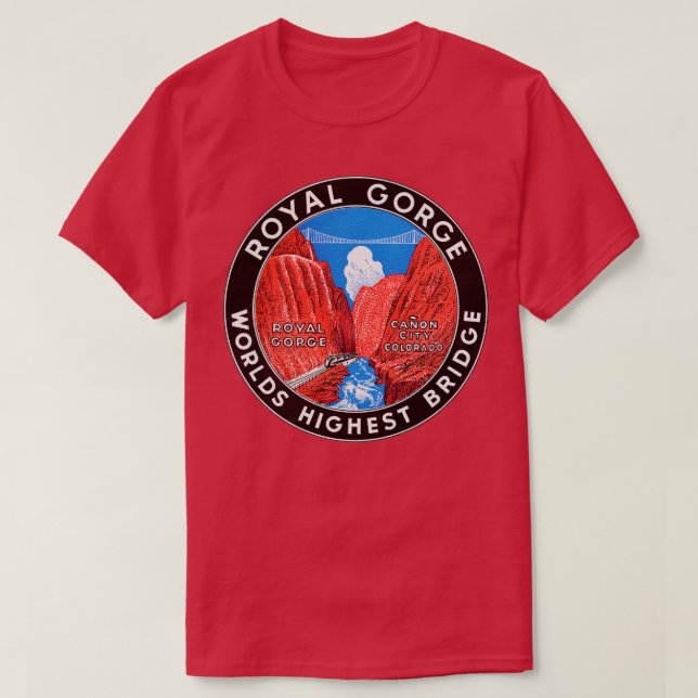 Camiseta Puente Royal Gorge de los años 30 (Diseño del anverso)