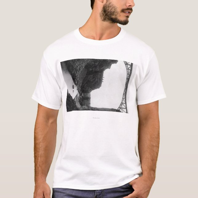 Camiseta Puente torcido del río en Oregon central Photograp (Anverso)