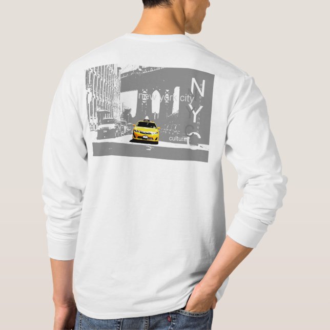 Camiseta Puente Yellow Taxi Brooklyn de Nueva York (Reverso)