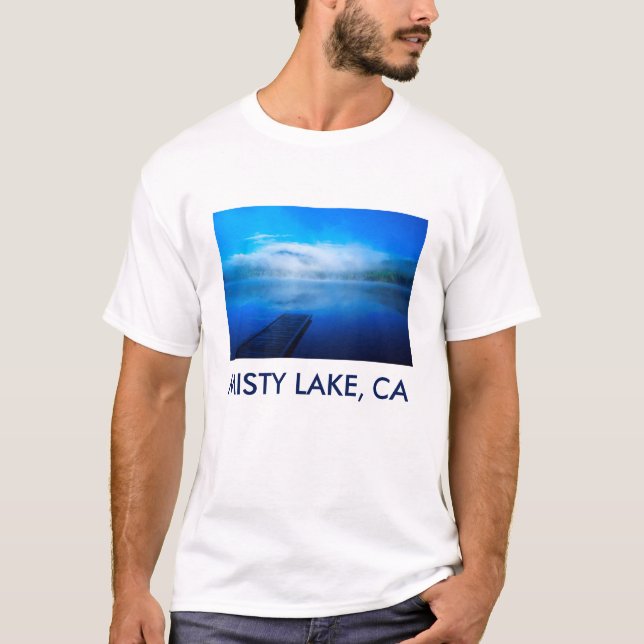 Camiseta Puerco en un lago sereno, California (Anverso)