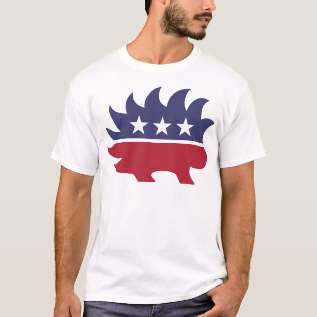 Camiseta Puerco espín libertario (Anverso)