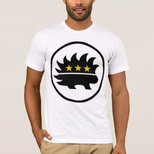Camiseta Puerco espín libertario de la estrella del oro de