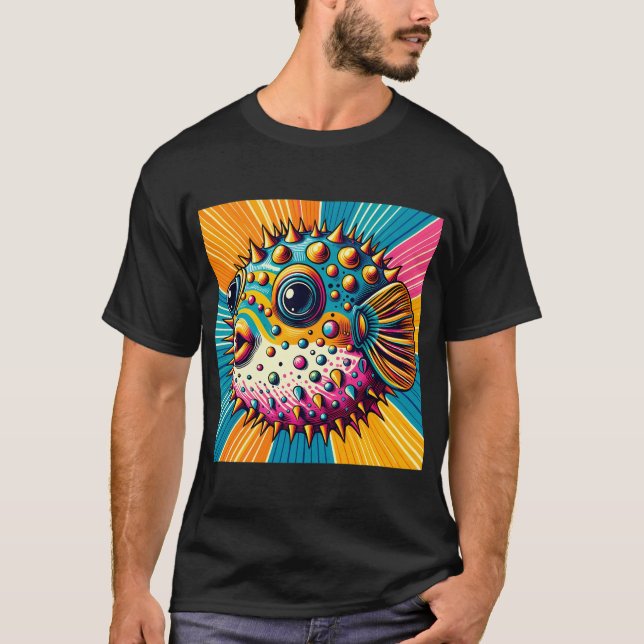 Camiseta puercoespín colorido (Anverso)
