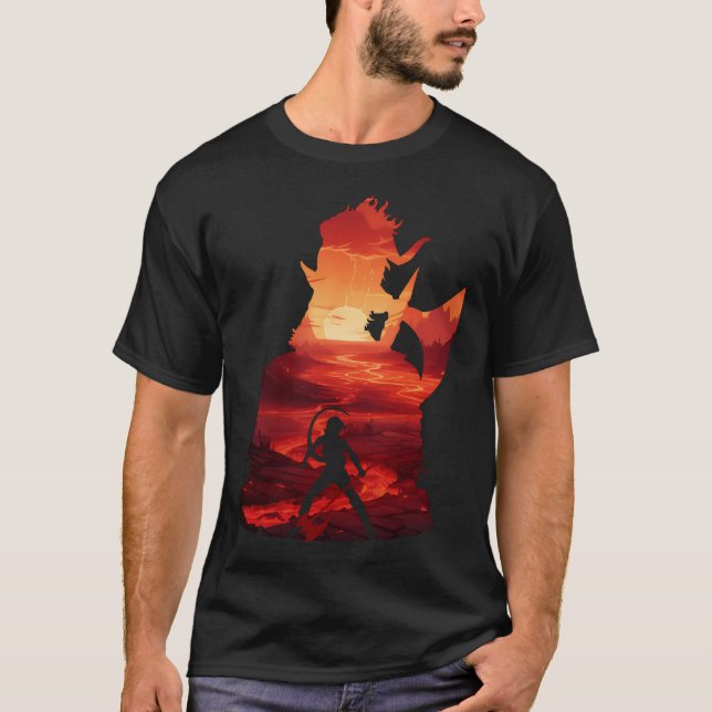 Camiseta Puerta 3 de Baldurs - Ilusión Negativa de Karlach (Anverso)