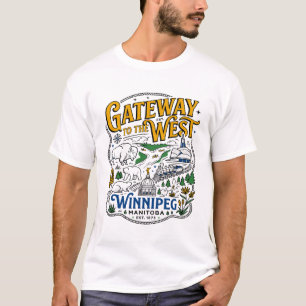 Camiseta Puerta al Oeste Winnipeg Manitoba Canadá
