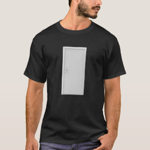 Camiseta Puerta blanca con cerradura de puerta inteligente