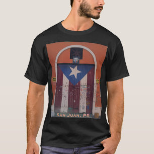 Camiseta Puerta Boricua: Puerta de Garaje con Bandera de Pu