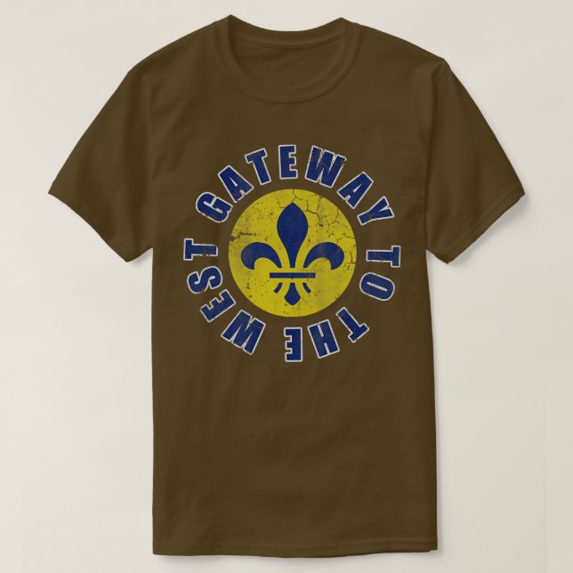 Camiseta Puerta De Entrada De St Louis Missouri A La Fada D (Diseño del anverso)