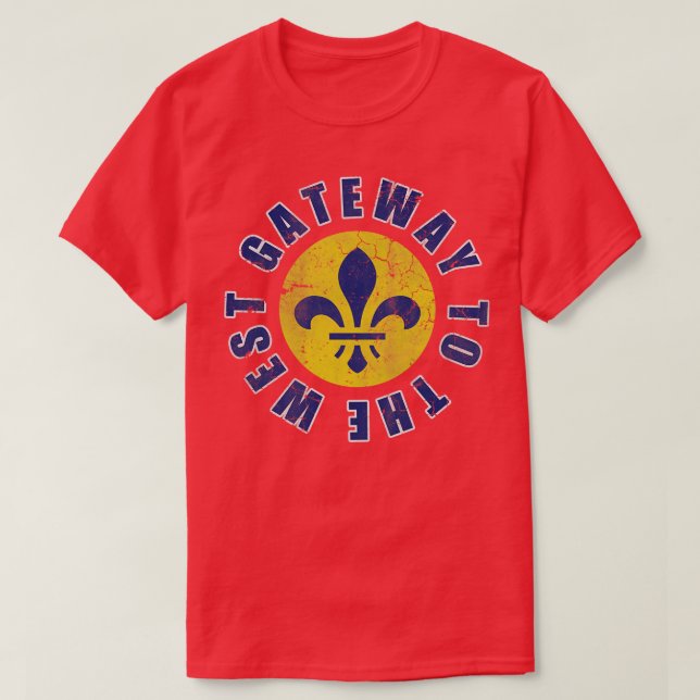 Camiseta Puerta De Entrada De St Louis Missouri A La Fada D (Diseño del anverso)
