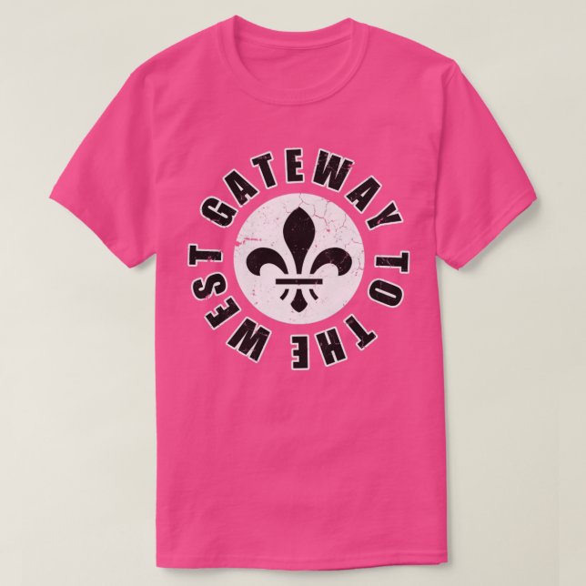 Camiseta Puerta De Entrada De St Louis Missouri Al Oeste (Diseño del anverso)