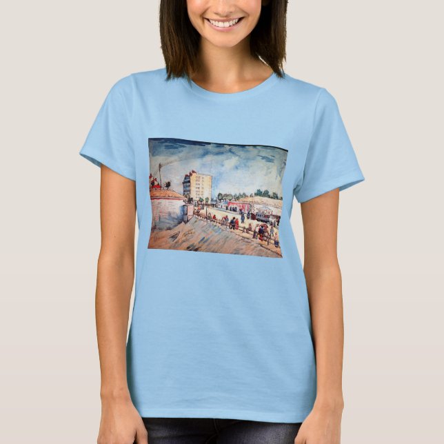 Camiseta Puerta de los Ramparts de París por Vincent van Go (Anverso)