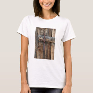 Camiseta Puerta de madera primer plano, California