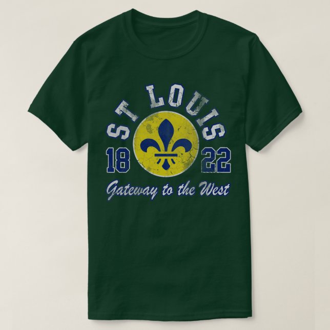 Camiseta Puerta De Retro St Louis Al Oeste De Misuri 1822 (Diseño del anverso)