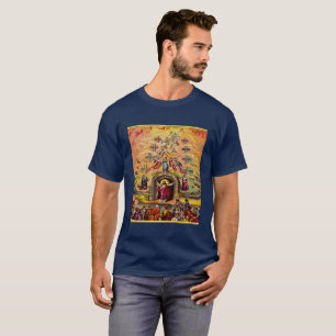 Camiseta Puerta del cielo con una textura de Relieve metali