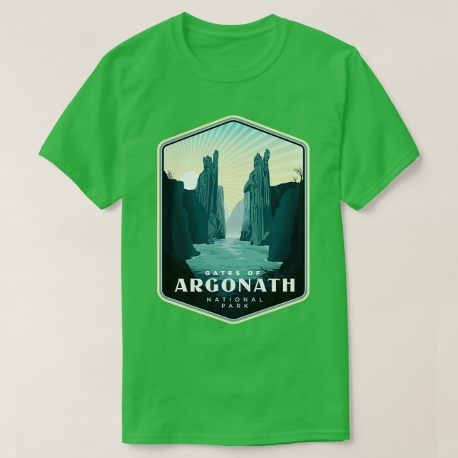 Camiseta Puerta del Parque Nacional de Argonath (Diseño del anverso)