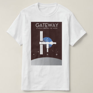 Camiseta Puerta - Estación orbitando la luna