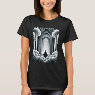 Camiseta Puerta Nostálgica Art Déco de Arcos de Pingüino Gr