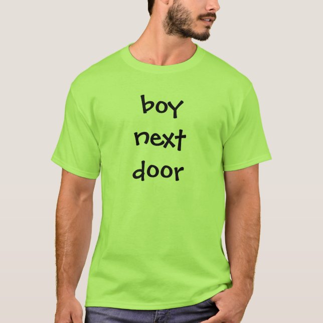 Camiseta Puerta siguiente del muchacho (Anverso)