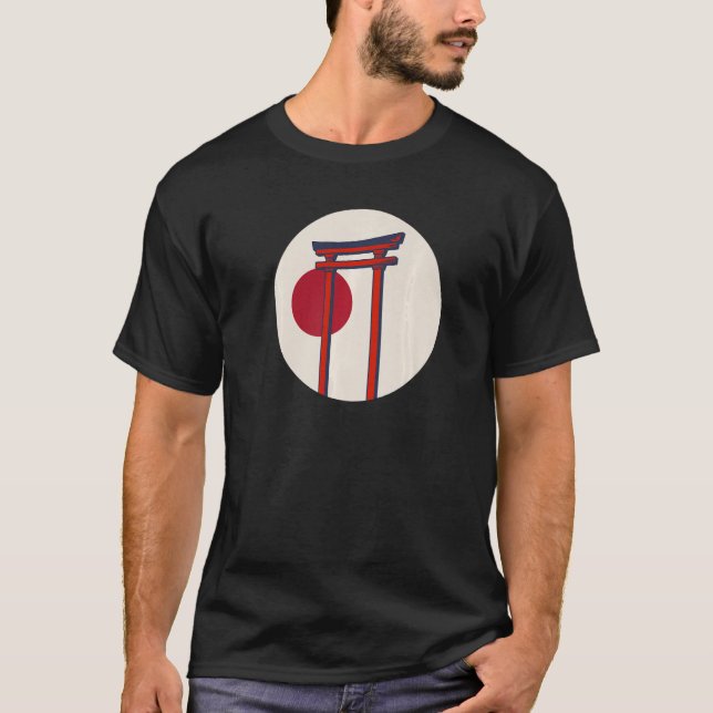 Camiseta Puerta Torii Japonesa de Sol Nacida Puerta Japones (Anverso)