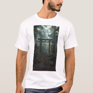 Camiseta Puerta Torii Japonesa Sagrada - Viaje de época T-S