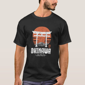 Camiseta Puerta Torii Retro Okinawa Japón Kanji Japonés Rec
