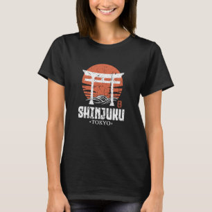 Camiseta Puerta Torii Retro Shinjuku Tokio Kanji Japonés So