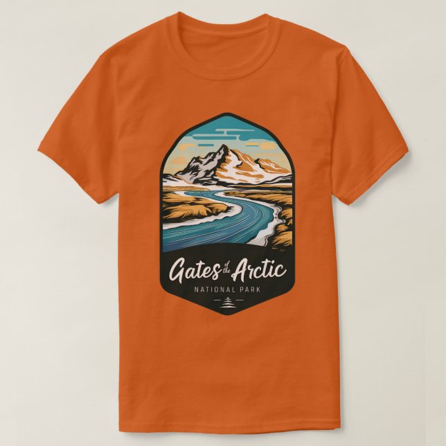 Camiseta Puertas de la TShirt ártica (Diseño del anverso)