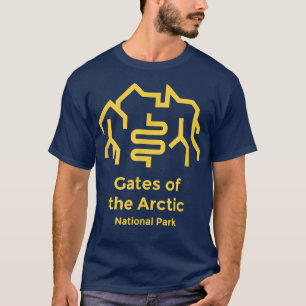 Camiseta Puertas del Parque Nacional Ártico Alaska Retro Gr
