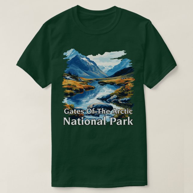 Camiseta Puertas Del Parque Nacional Ártico Alaska TShirt 3 (Diseño del anverso)