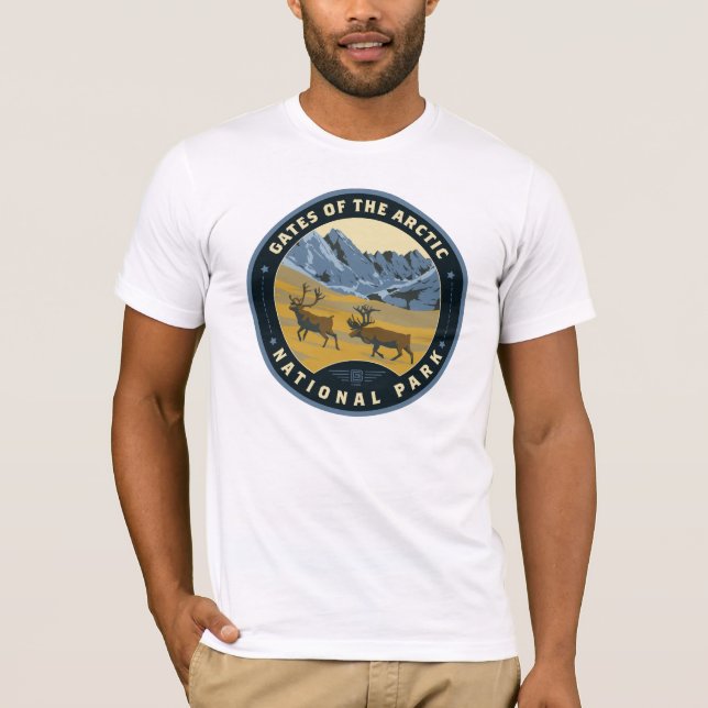 Camiseta Puertas del Parque Nacional del Ártico (Anverso)
