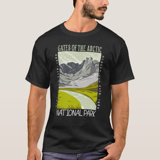 Camiseta Puertas del Parque Nacional del Ártico con problem (Anverso)