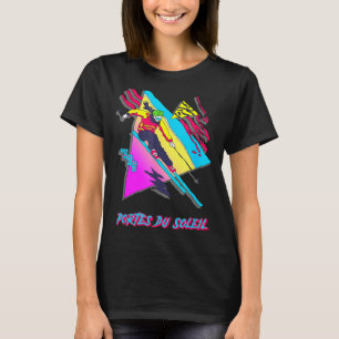 Camiseta Puertas del sol vibrante esquí retro esquí esquiad
