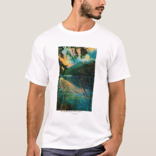 Camiseta Puerto Ángeles, WA de Sutherland del lago nuevo