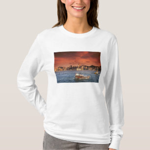 Camiseta Puerto de Hong Kong al atardecer