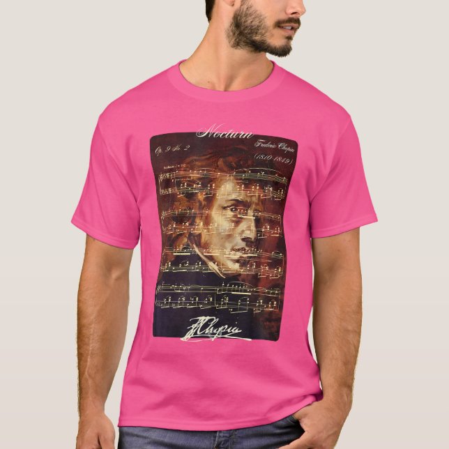 Camiseta Puerto de la firma de Chopin Frederic No. 2 Op. 9 (Anverso)