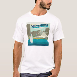 Camiseta Puerto de Milwaukee Wisconsin Ciudad de Brew