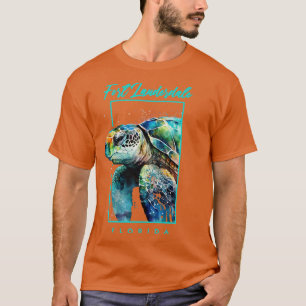 Camiseta Puerto de tortugas acuáticas Fort Lauderdale Flori