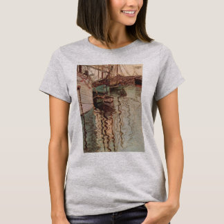 Camiseta Puerto de Trieste por Egon Schiele, Arte Vintage