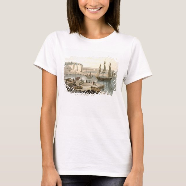 Camiseta Puerto de Weymouth, de 'A Voyage Alround Great Bri (Anverso)
