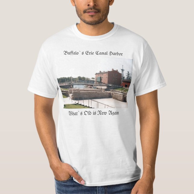 Camiseta puerto del canal Erie del ` s del búfalo (Anverso)