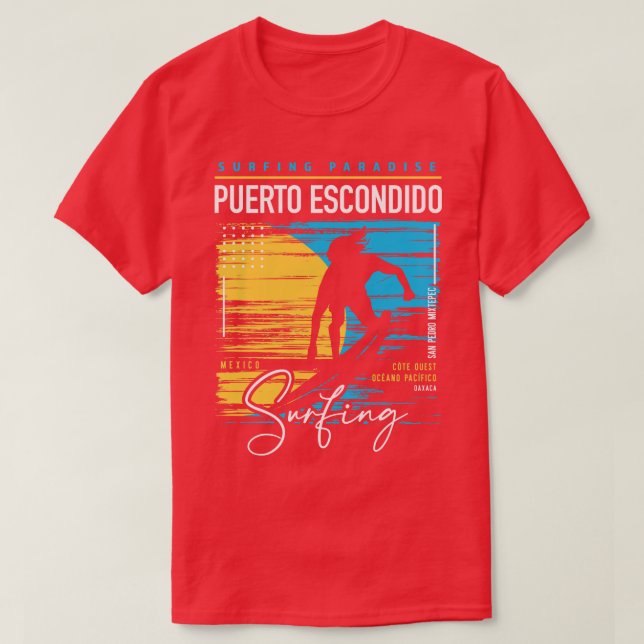 Camiseta Puerto Escondido Vintage Surfing Paradise