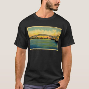 Camiseta Puerto Huron Michigan del puente de Bluewater