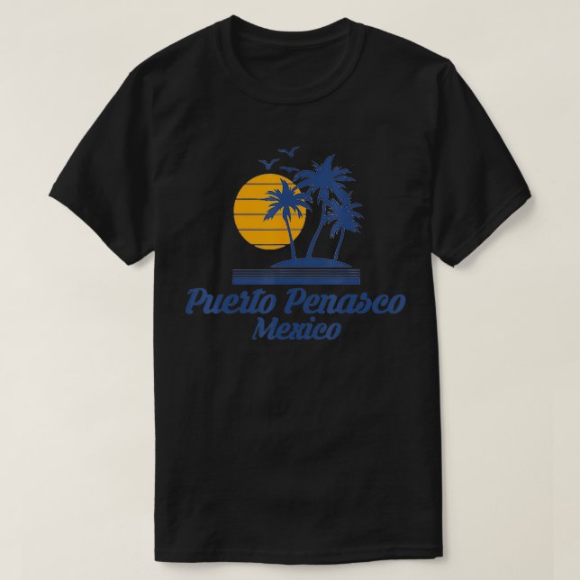 Camiseta Puerto Penasco México Playa México Sur de Turismo  (Diseño del anverso)