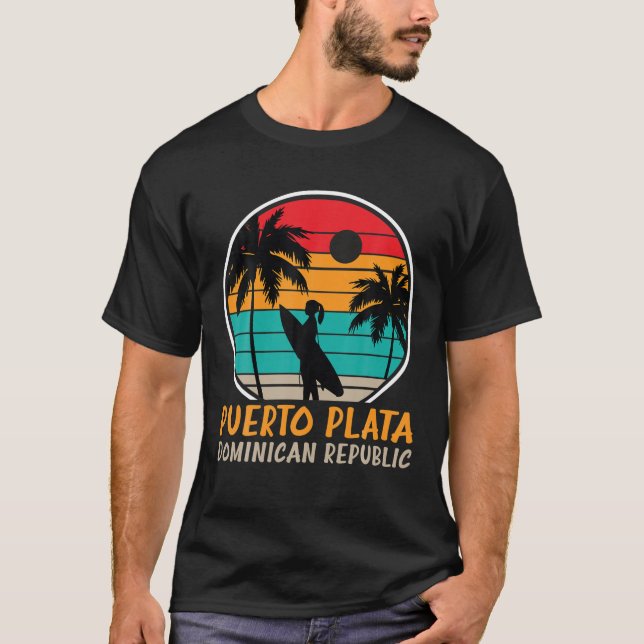 Camiseta Puerto Plata Souvenir República Dominicana Verano  (Anverso)