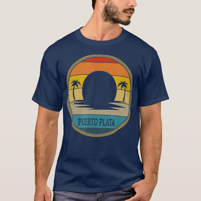 Camiseta Puerto Plata Vacaciones Familia República Dominica (Anverso)