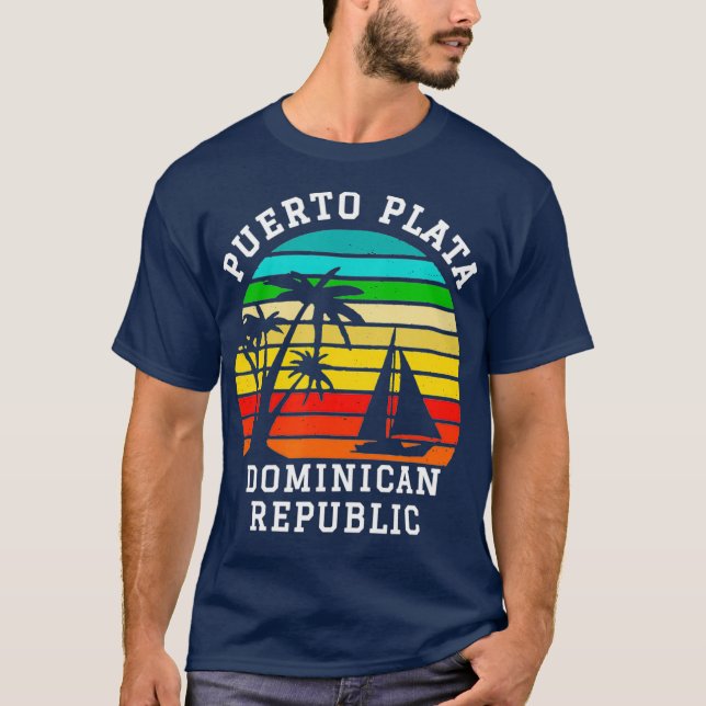 Camiseta Puerto Plata Vacaciones Familiares en República Do (Anverso)